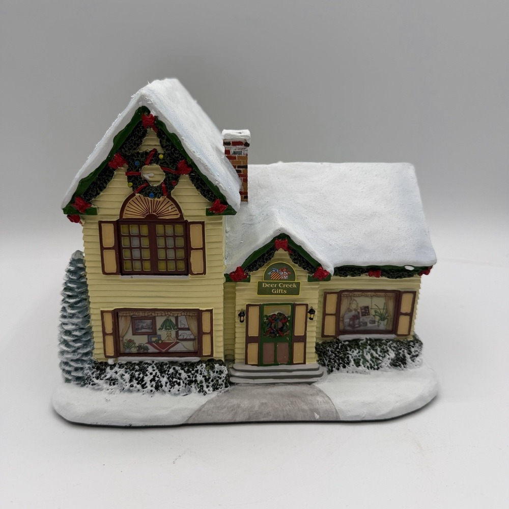 Vintage John Deere Creek Hawthorne Village Light Up 2005 Gift Shop 91487 Deer